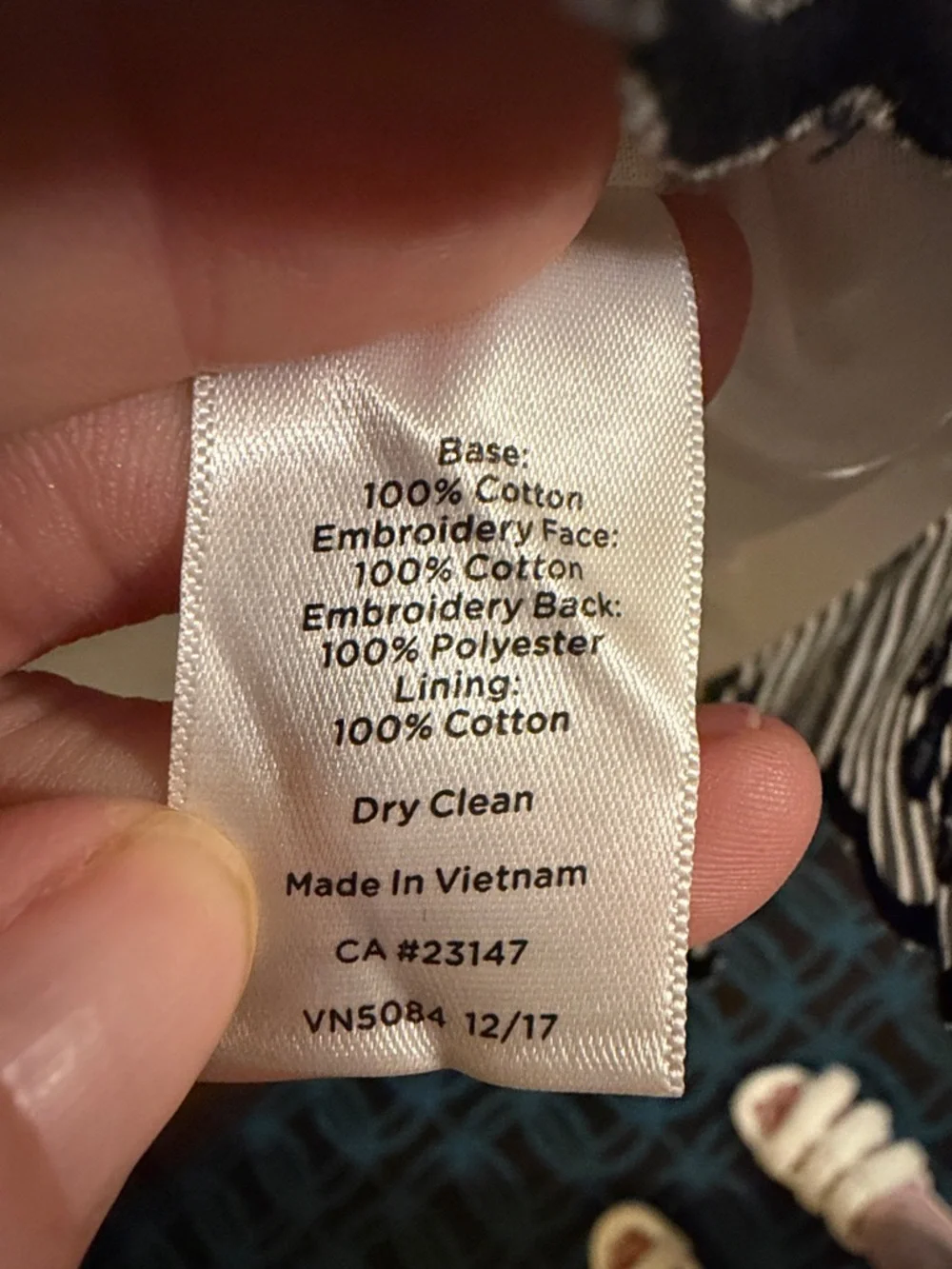 Talbots Black & White Embroidered Striped Circle Skirt - Picture 4 of 4